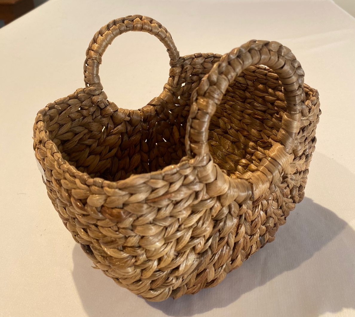 Handwoven Straw Basket view 2
