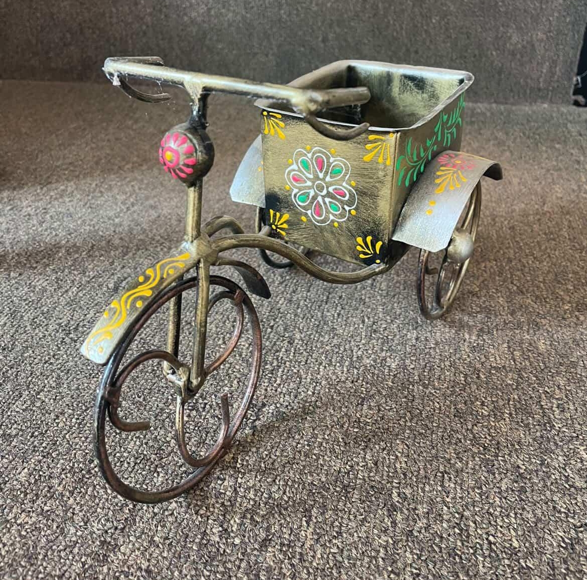 Vintage Tricycle Planter view 2
