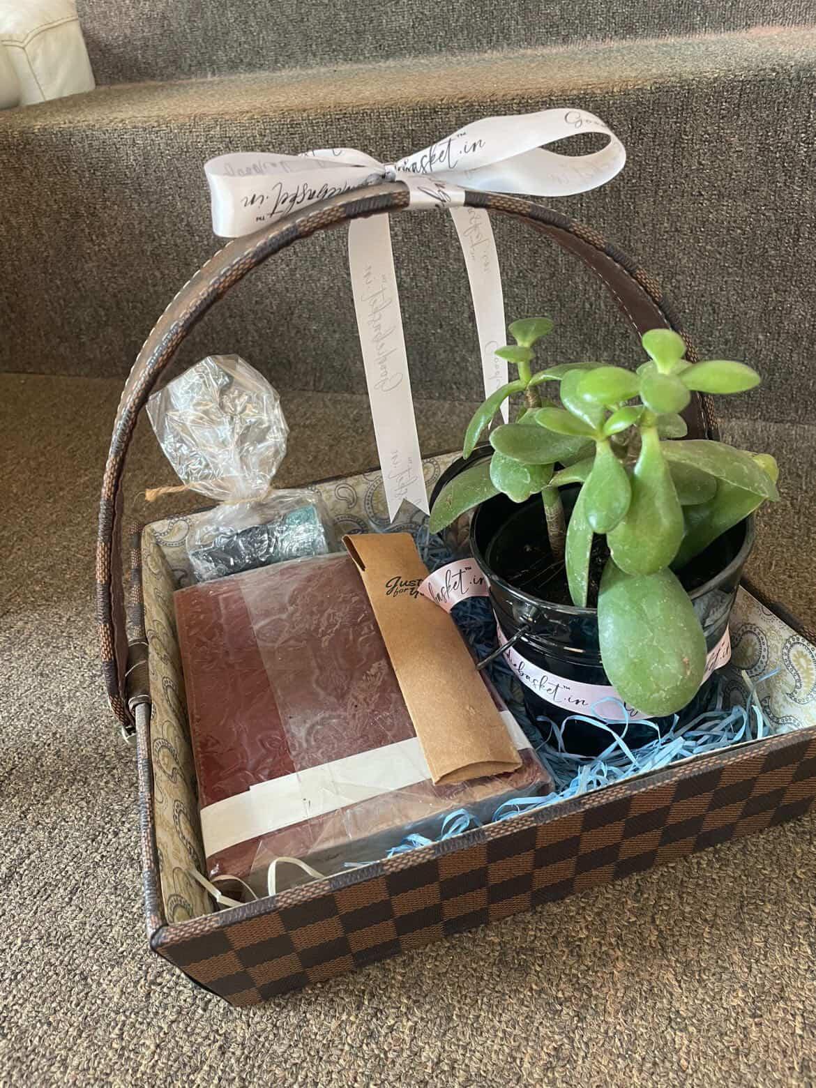 Green Gifting Basket view 2
