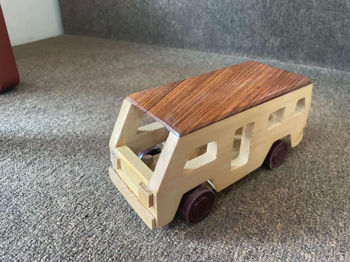 Wooden Toy Bus view 2