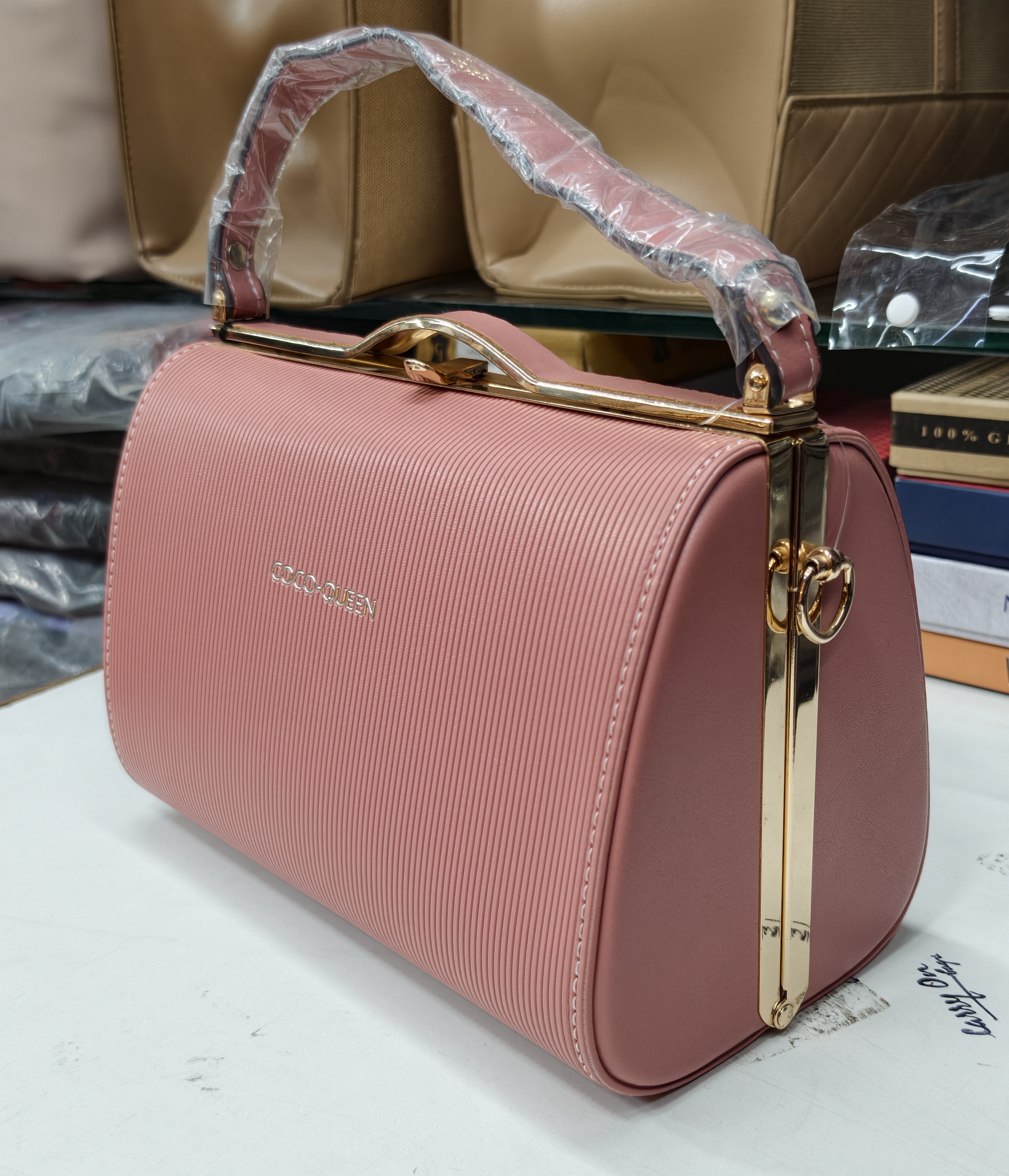 Pink Handbag Coco Qeen view 2