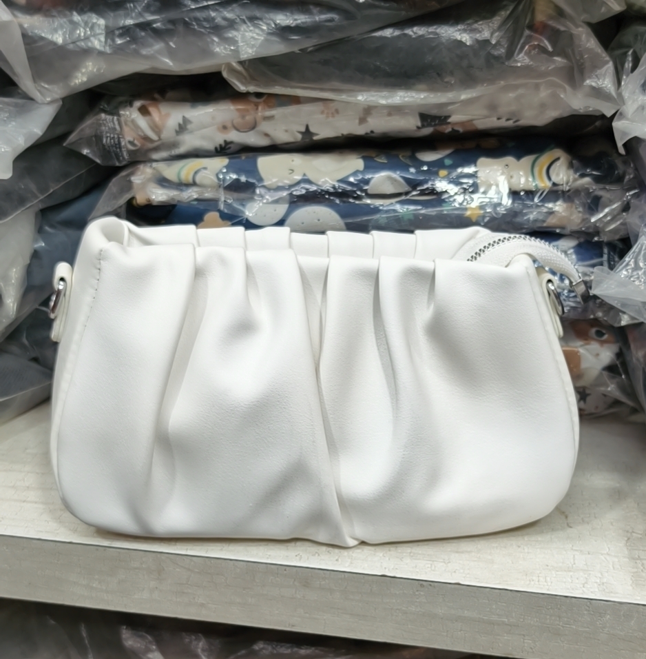 Elegant White Clutch view 2