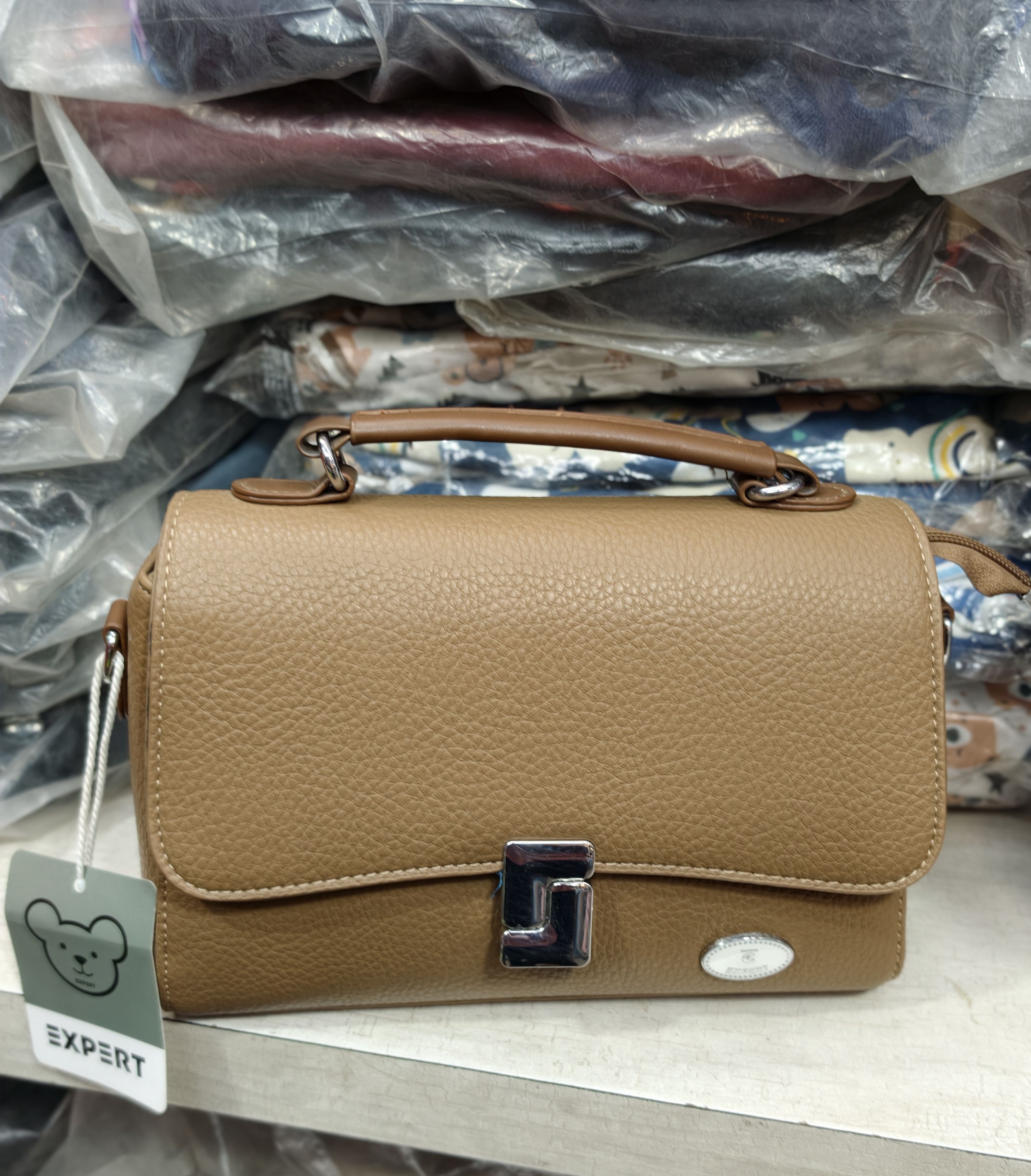 Expert Tan Handbag view 2