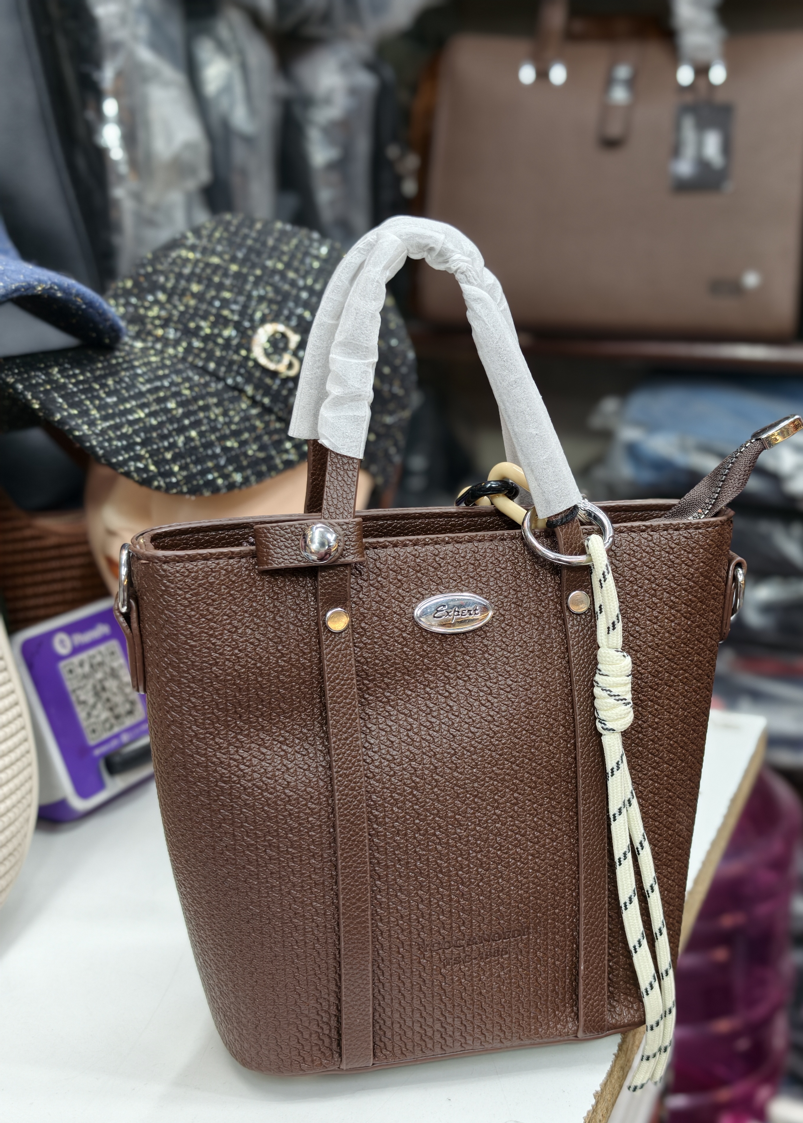 Expert tiny Brown Handbag view 2