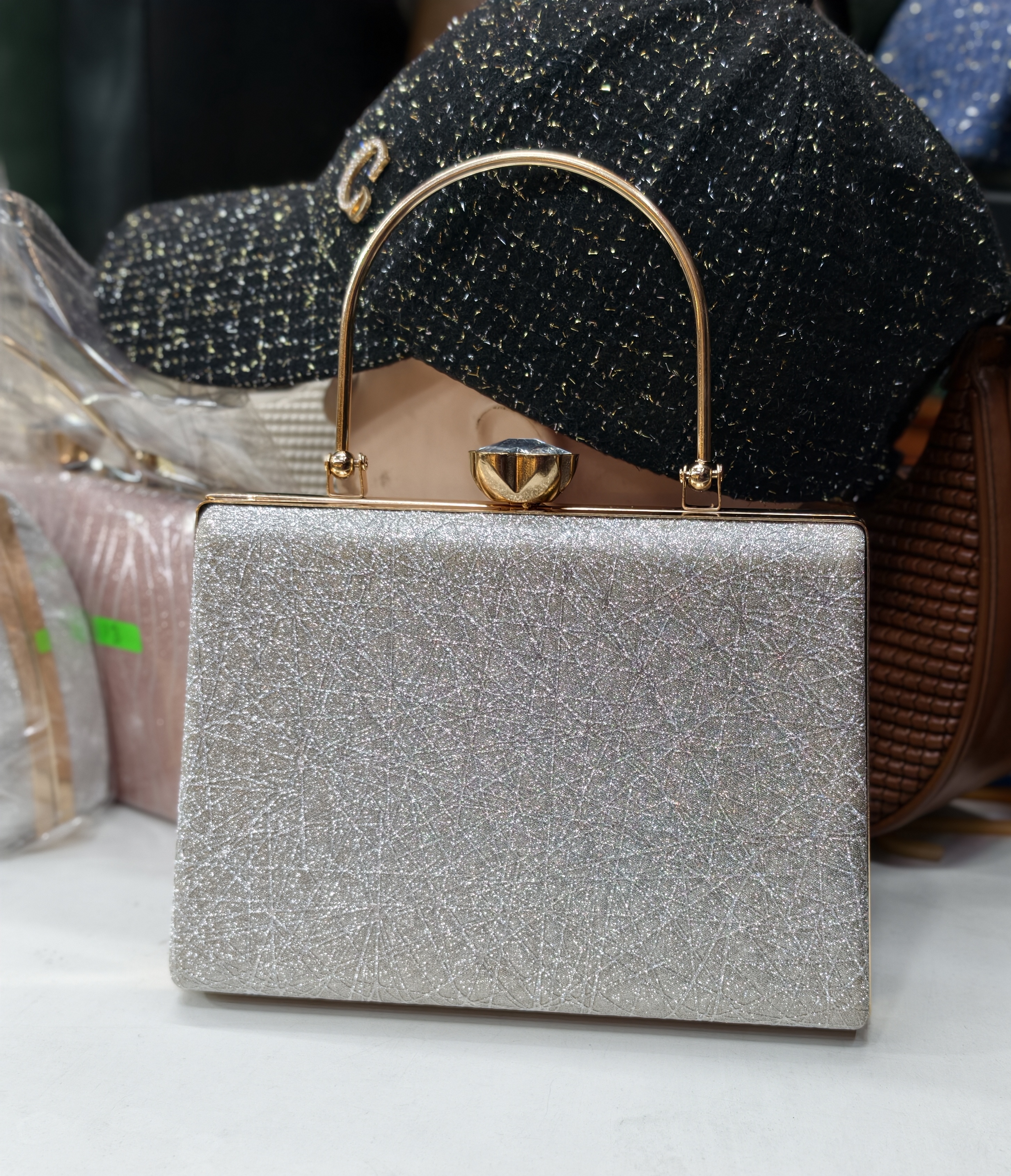 Elegant Silver Handbag2 view 2