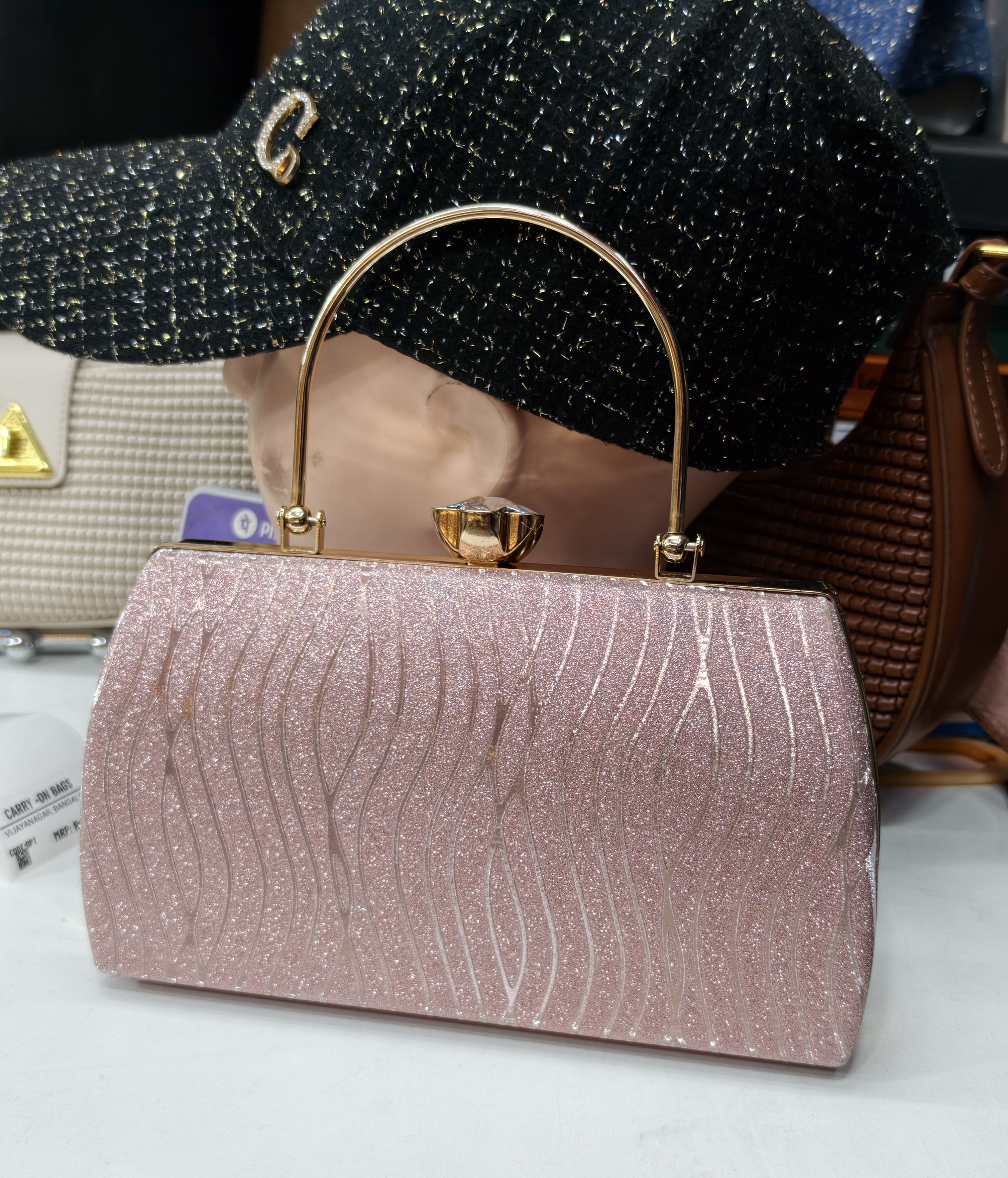 Glittery Pink Handbag4 view 2