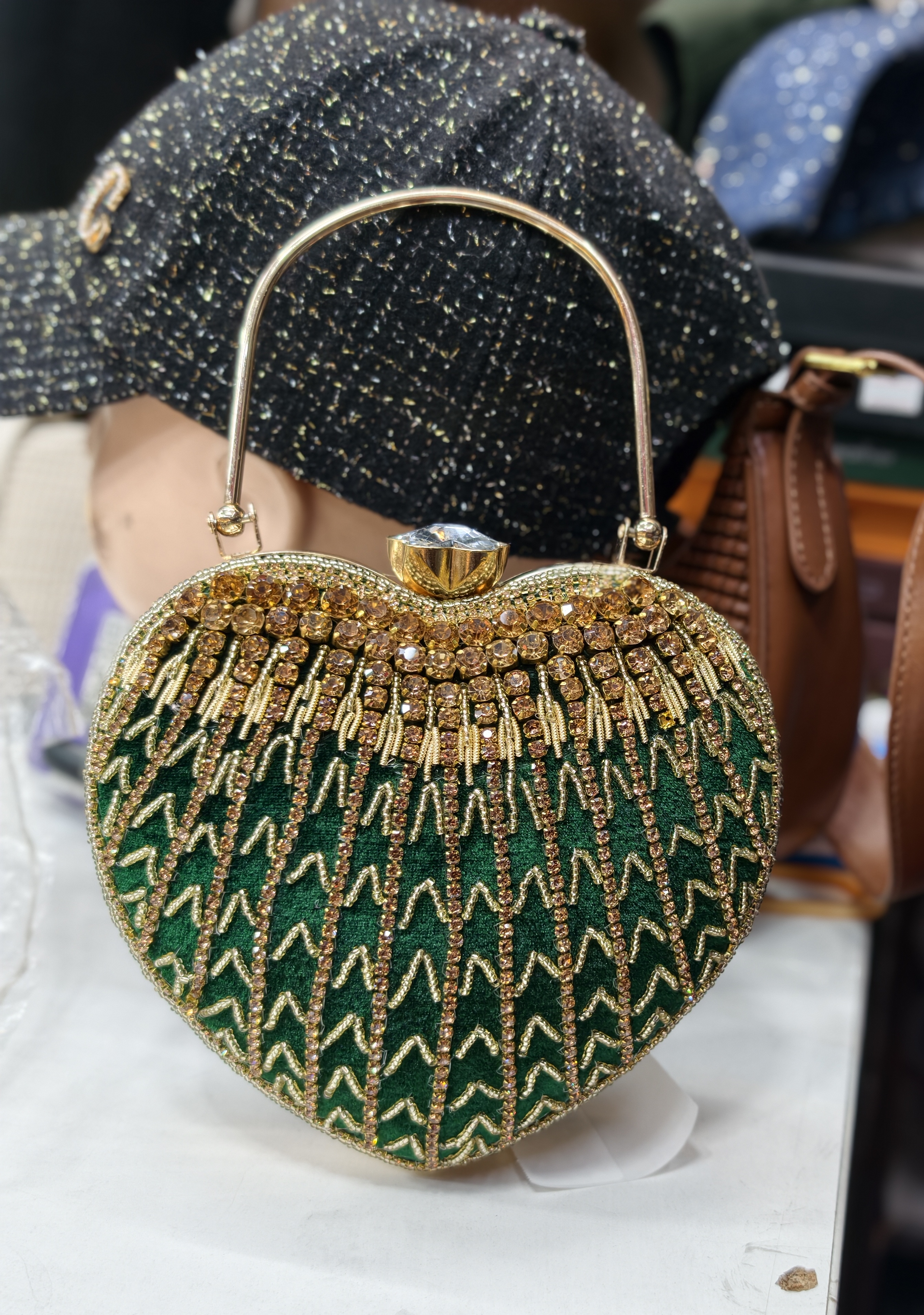 Jeweled Heart Handbag 001 view 2