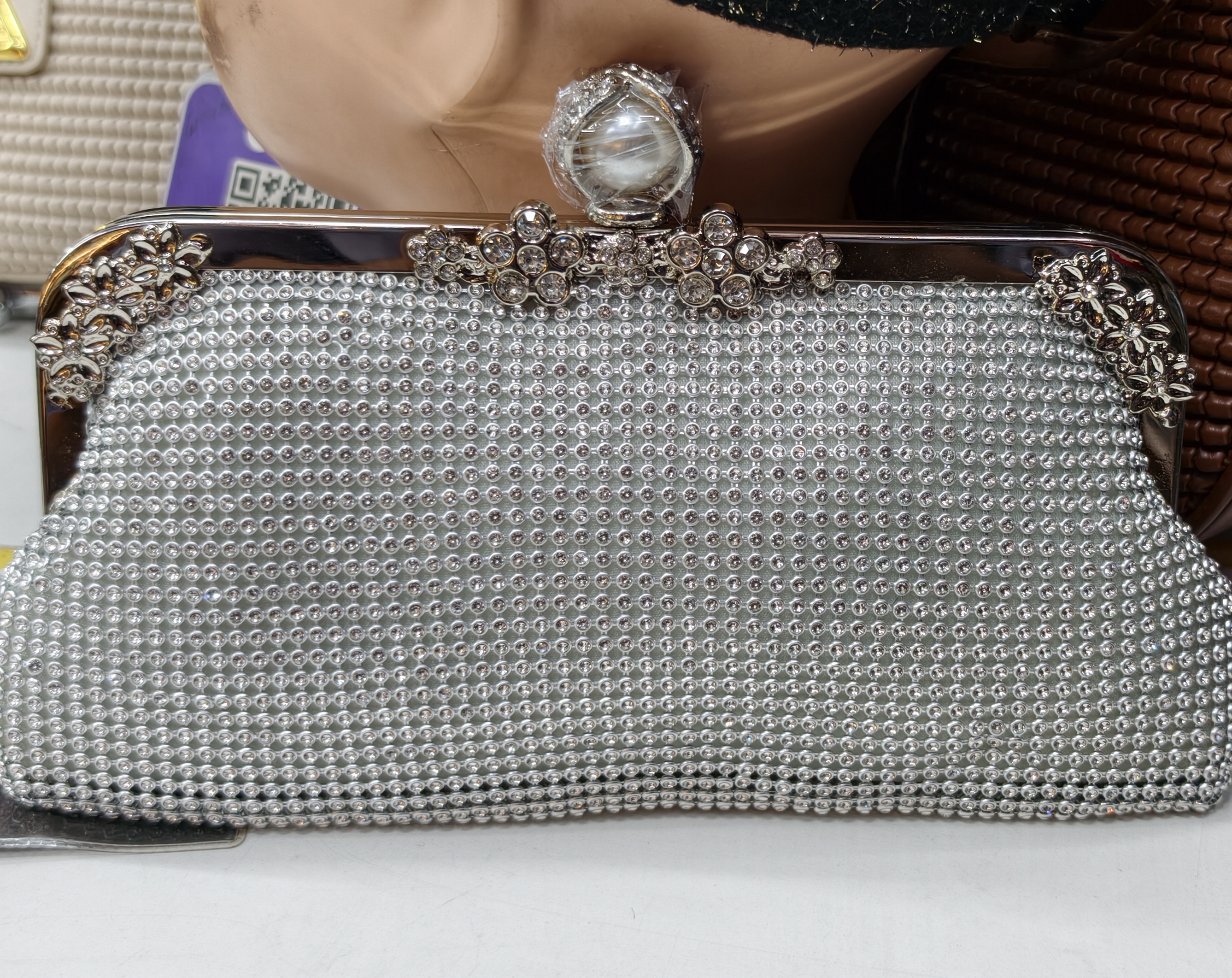 Crystal Embellished Clutch view 2