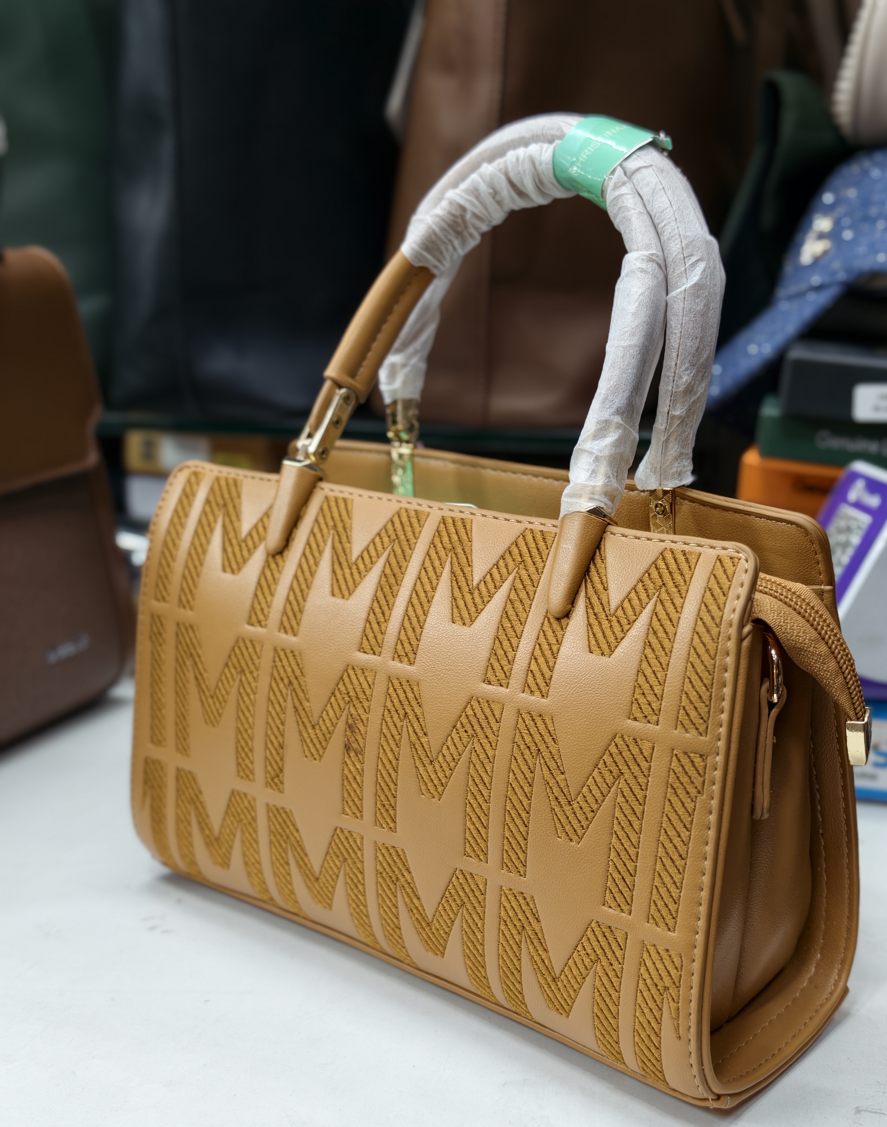 Elegant Tan Handbag Christina Olk view 2