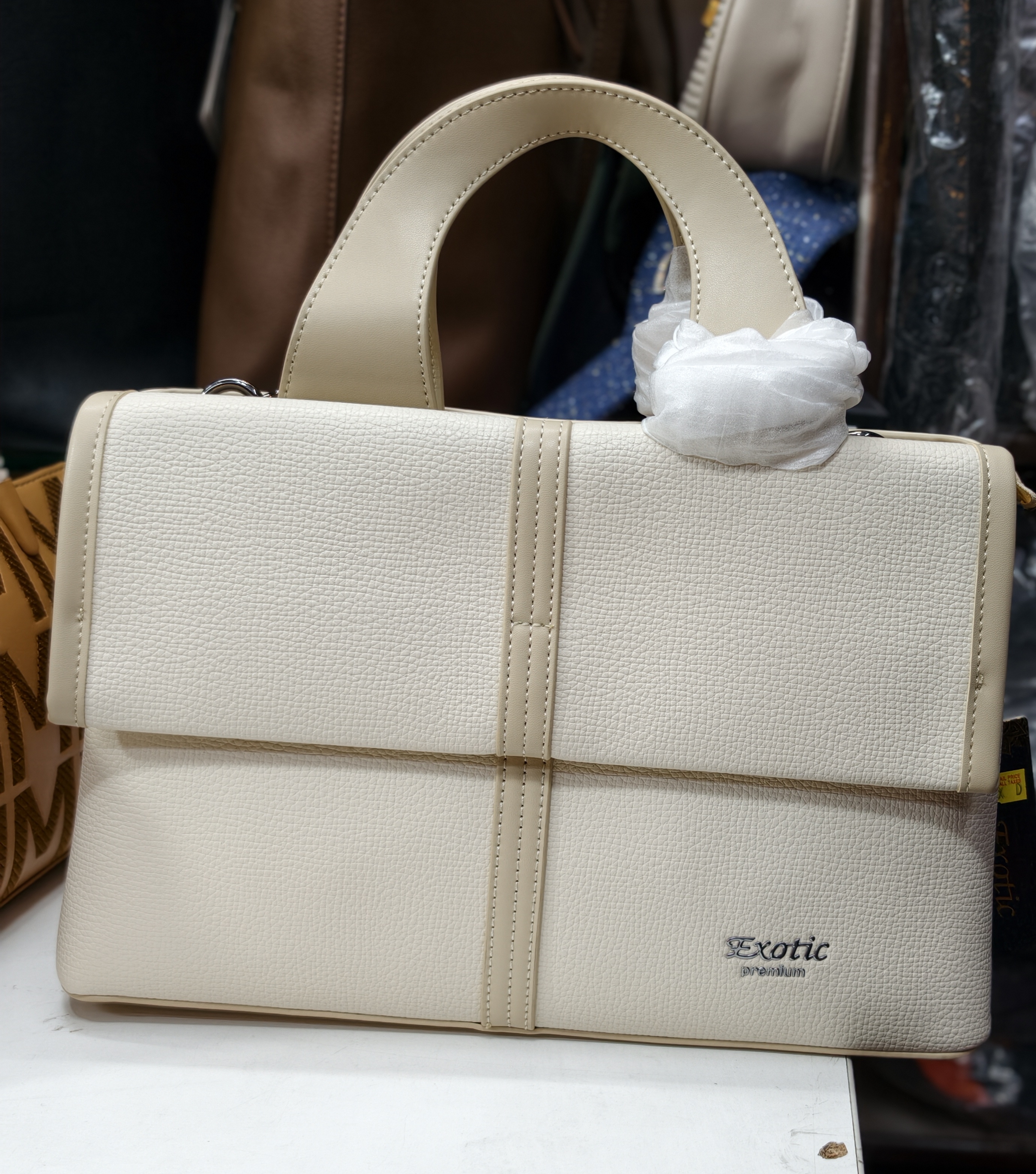 Exotic Premium Handbag White view 2