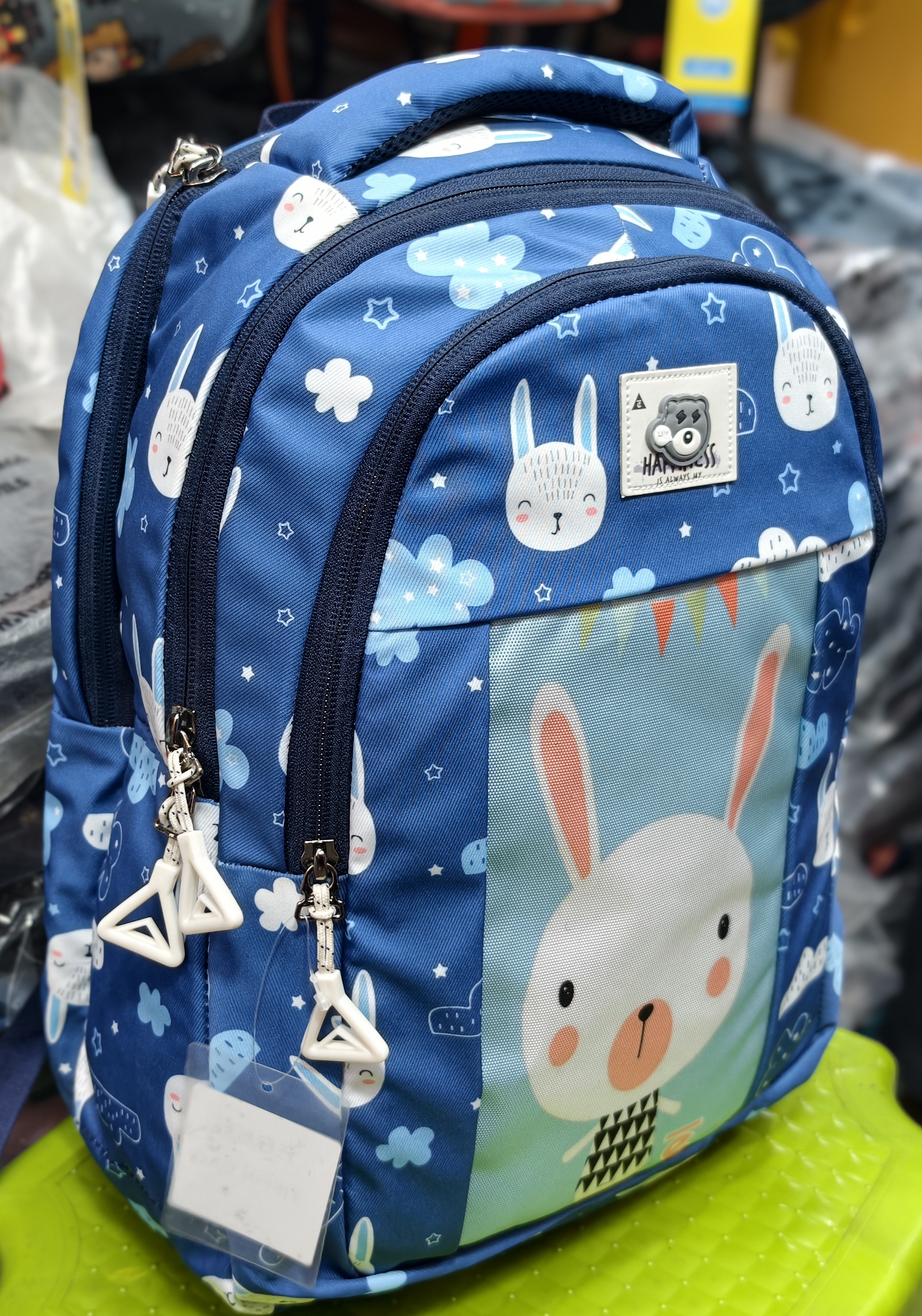Hams Kids Blue Bunny Backpack view 2