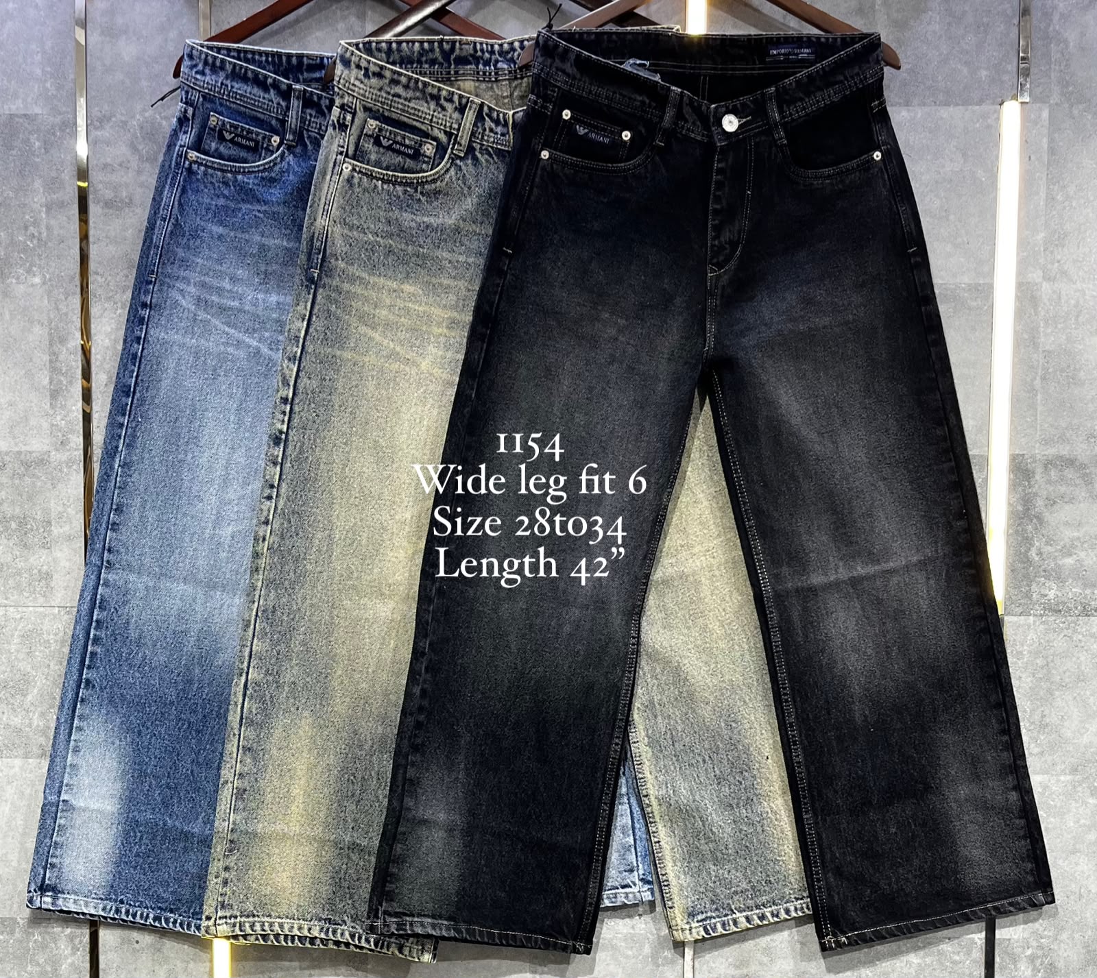 Wide Leg Fit Jeans view 2