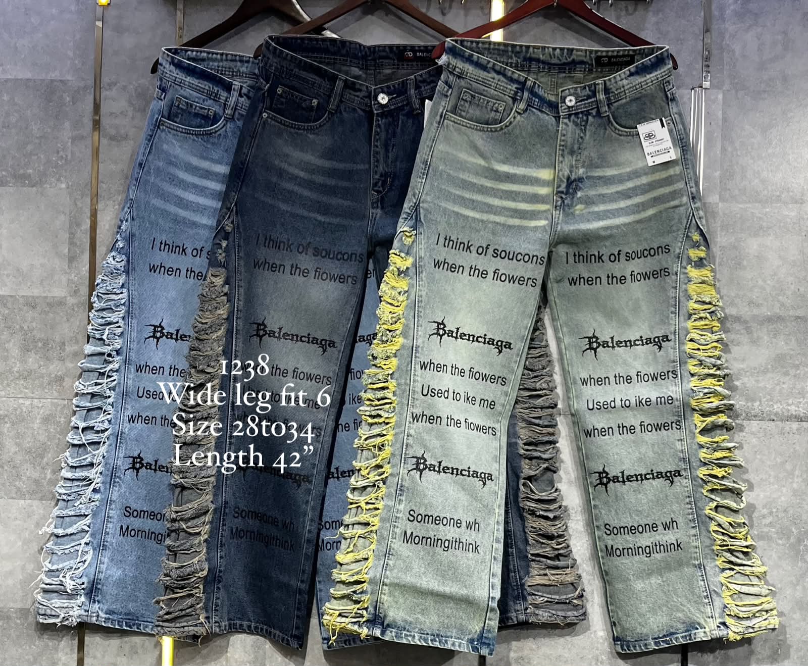 Balenciaga Wide Leg Jeans view 2