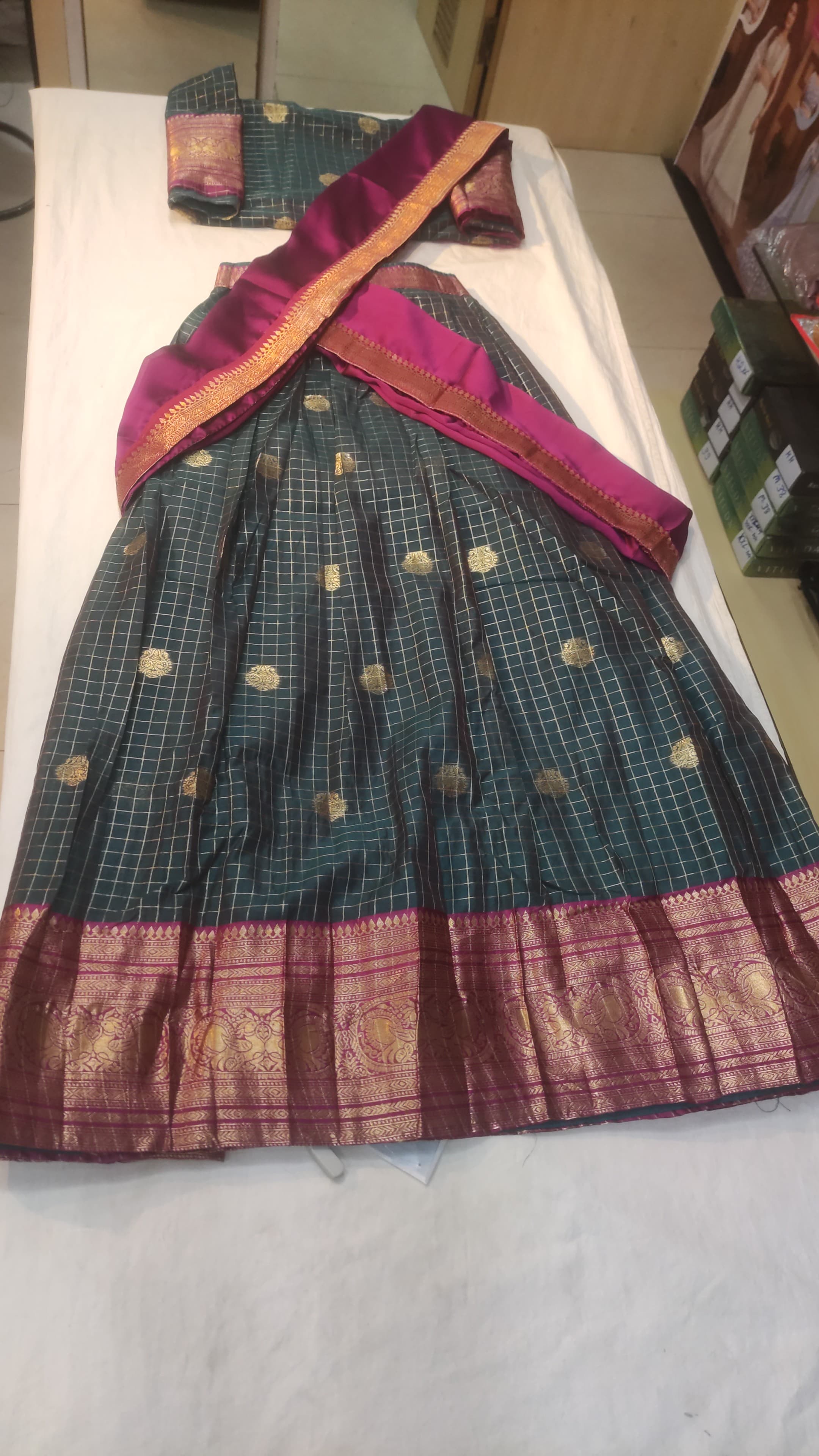 Elegant Silk Lehenga view 2