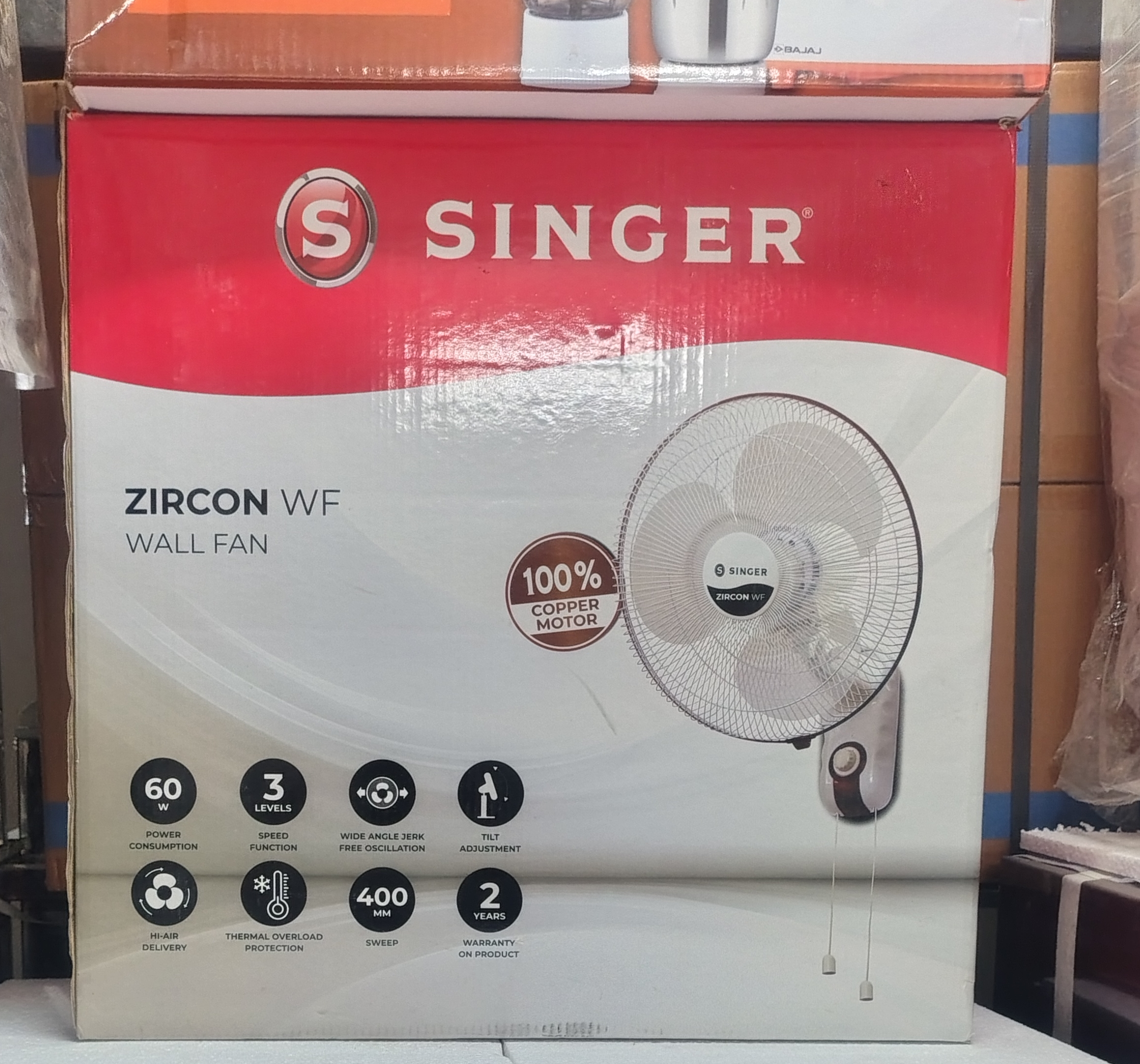 Singer Zircon WF Wall Fan view 2