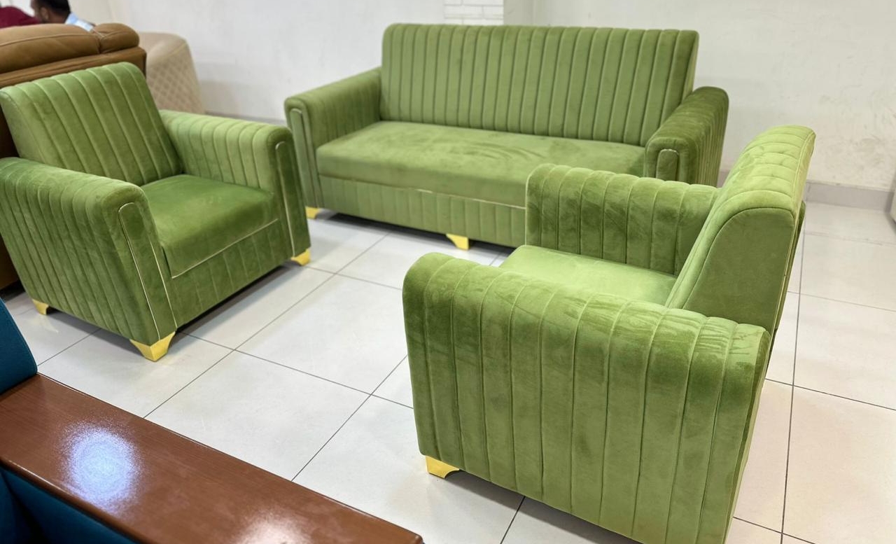 Elegant Velvet Sofa Set view 2