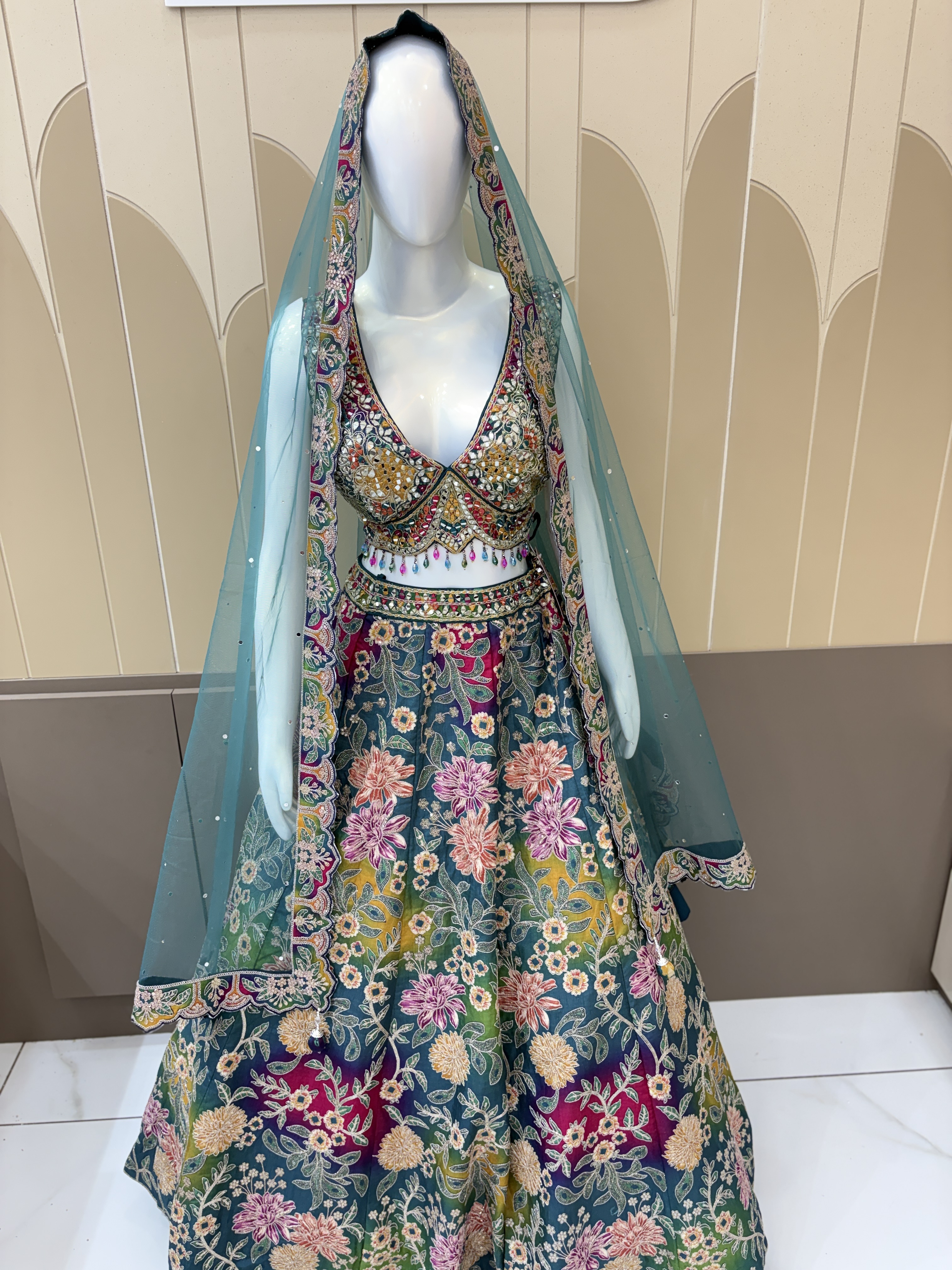 Embroidered Lehenga Choli view 2