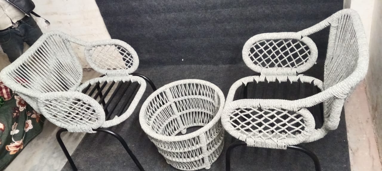 Cozy Rattan Chair Set view 2