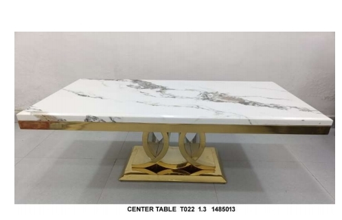 Marble Center Tables With Ss Frame view 2