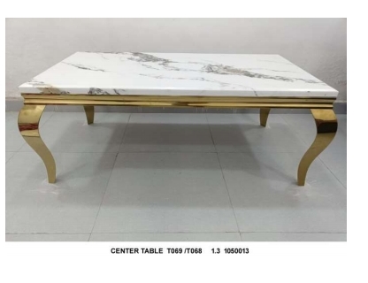 Gold Finish Center Table view 2