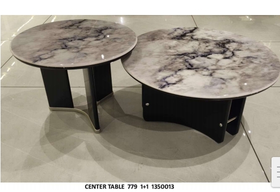 Modern Marble Center Table Set view 2