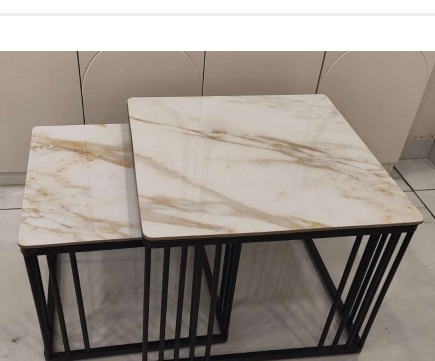 Marble Nesting Tables Iron view 2