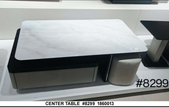 Marble Center Table Black view 2