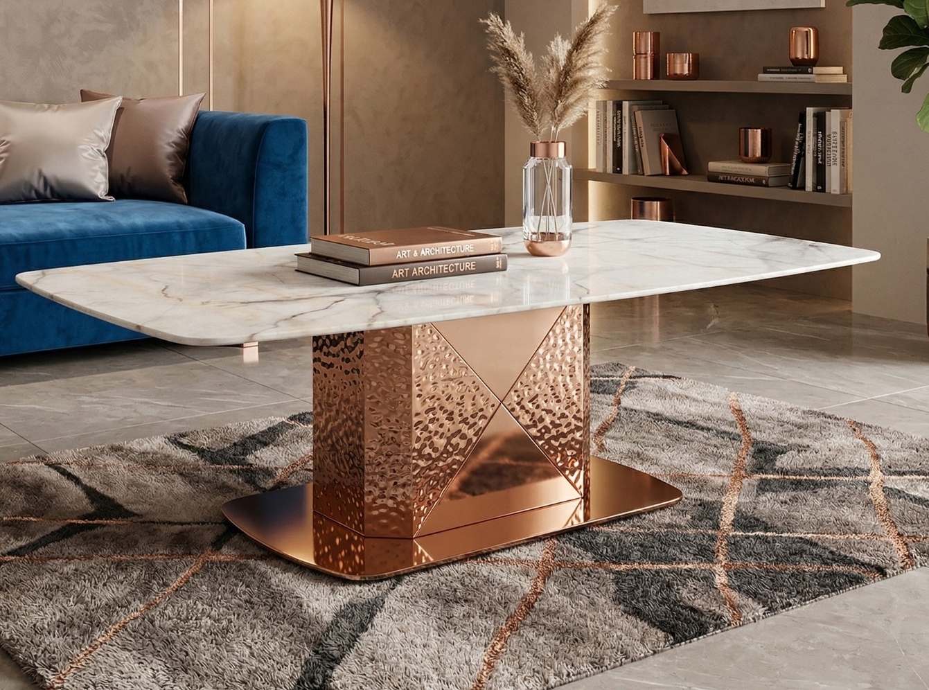 LuxCraft Marble Coffee Table view 2