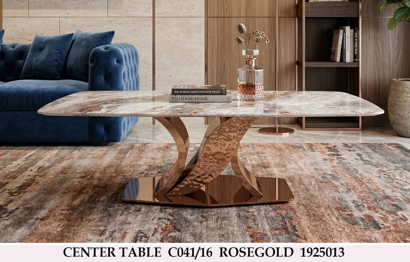 Rosegold Center Table view 2