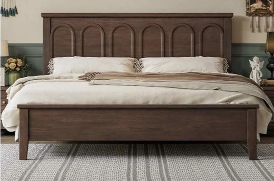 Wooden King Size Bed view 2