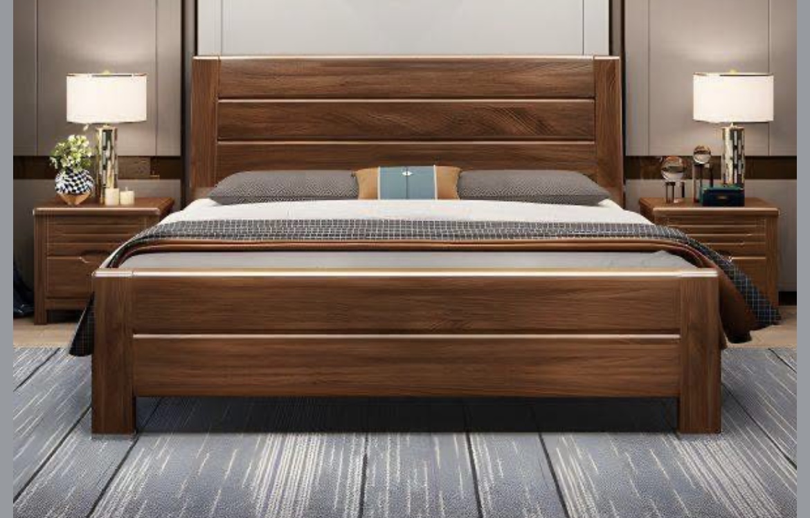 Wooden Panel Bed Regular view 2
