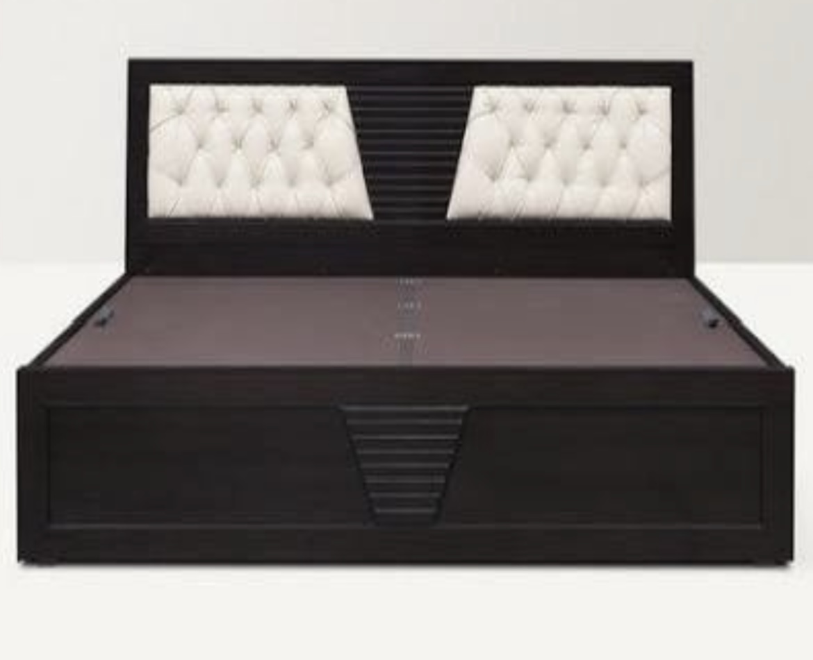 High Elegant Wooden Bed view 2