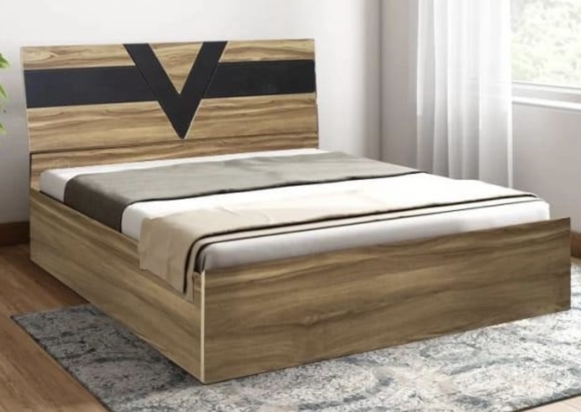 Stylish Wooden Bed V view 2