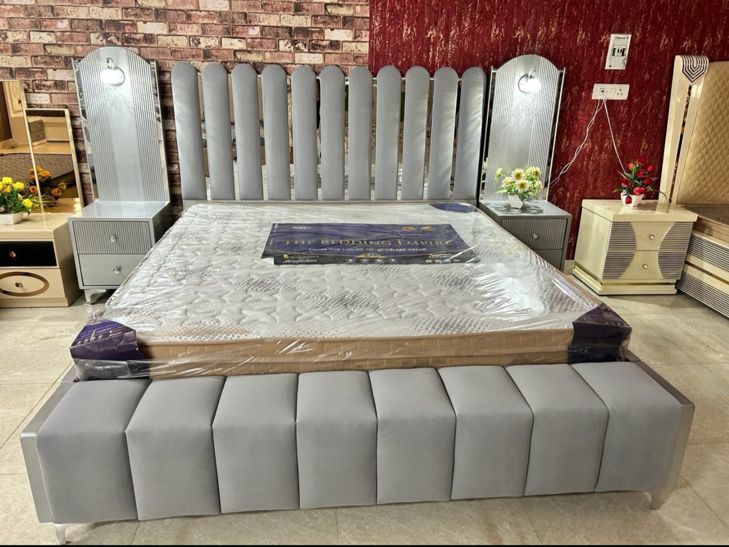 Elegant Plush Bed view 2