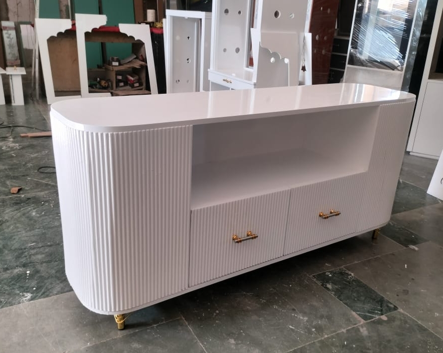 White Modern Cabinet view 2