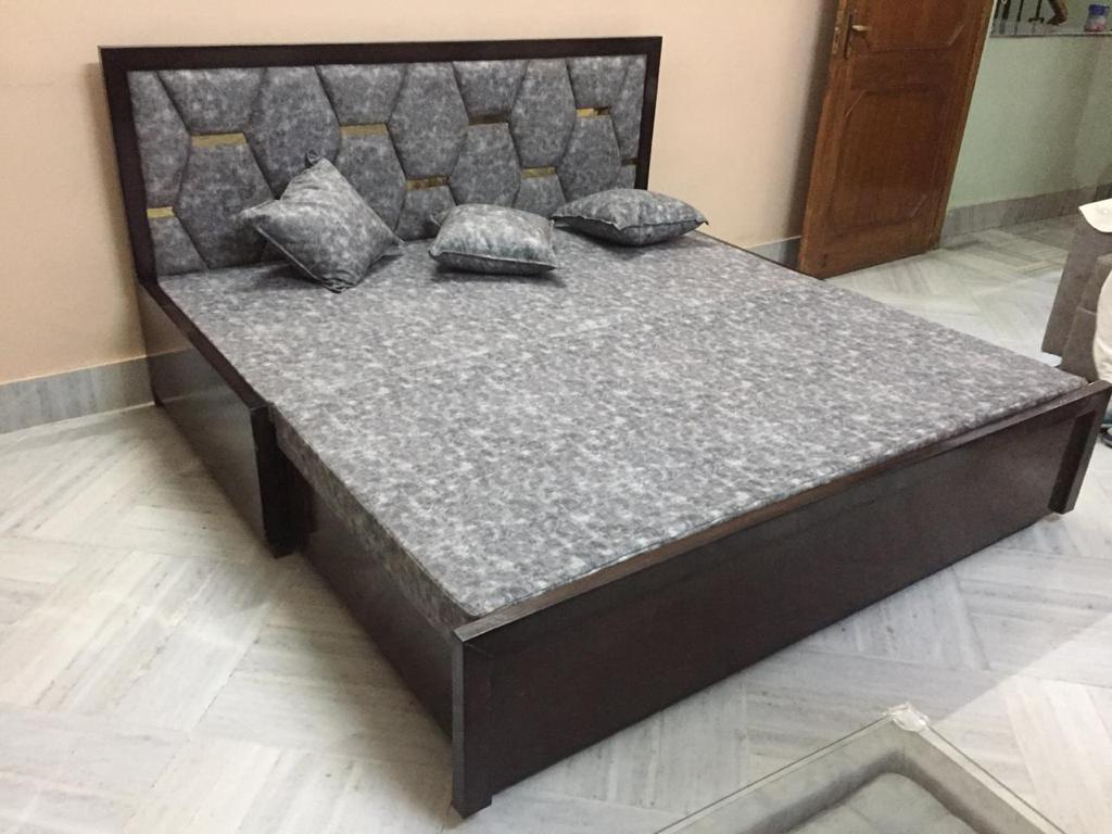 Modern Wooden Sofa Cum Bed view 2