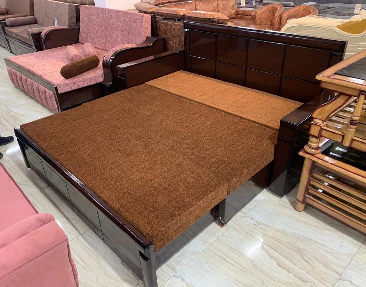 Wooden Sofa Cum Bed view 2
