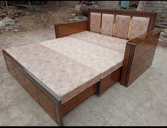 Wooden Sofa Cum Bed Matt view 2