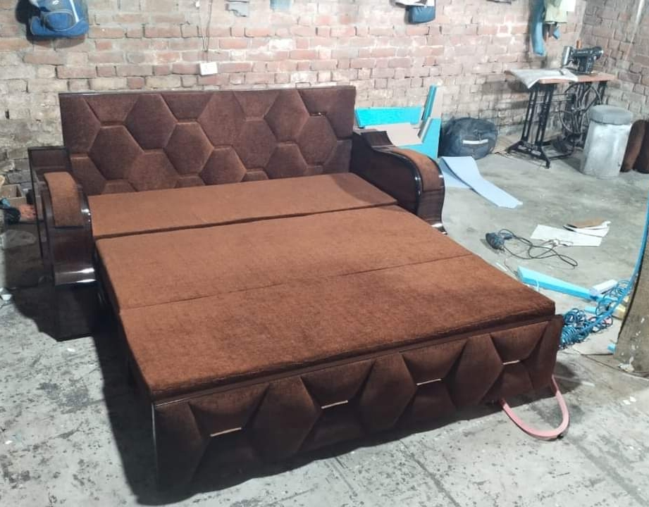 Hexagon Pattern Sofa Cum Bed view 2