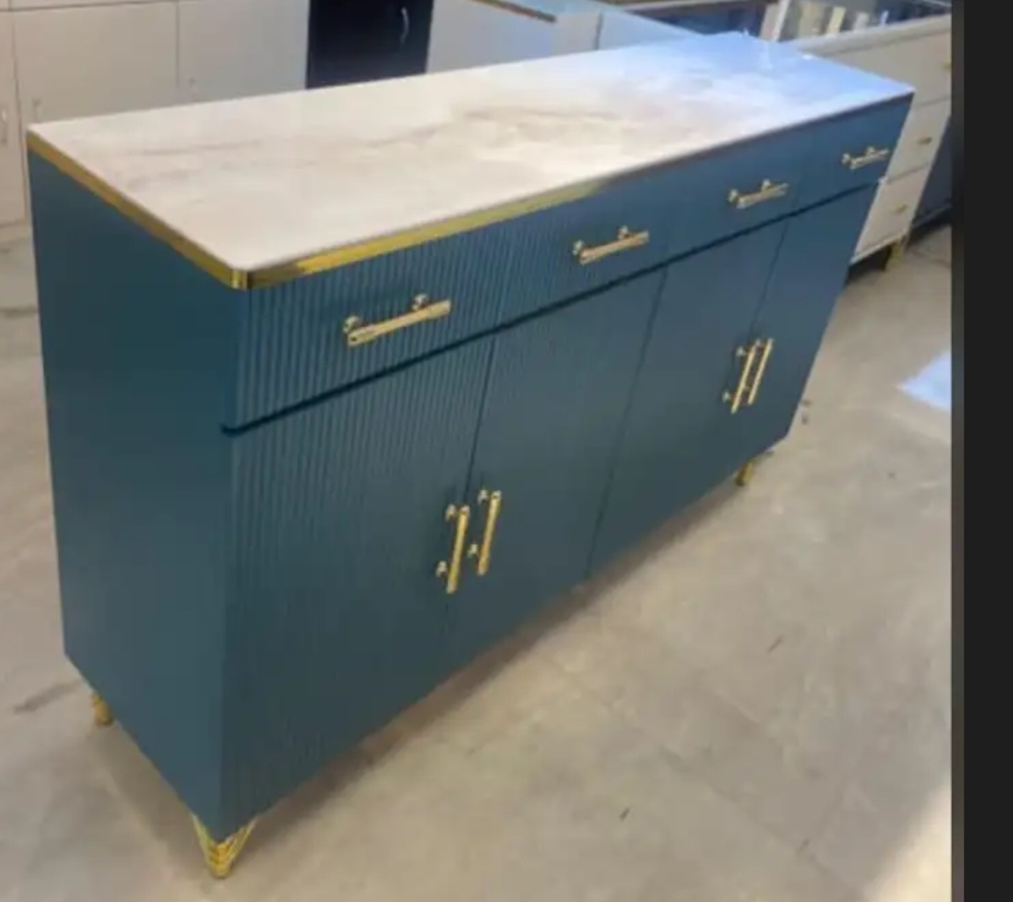 Marble Top Sideboard view 2