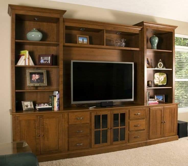 Wooden Entertainment Center view 2