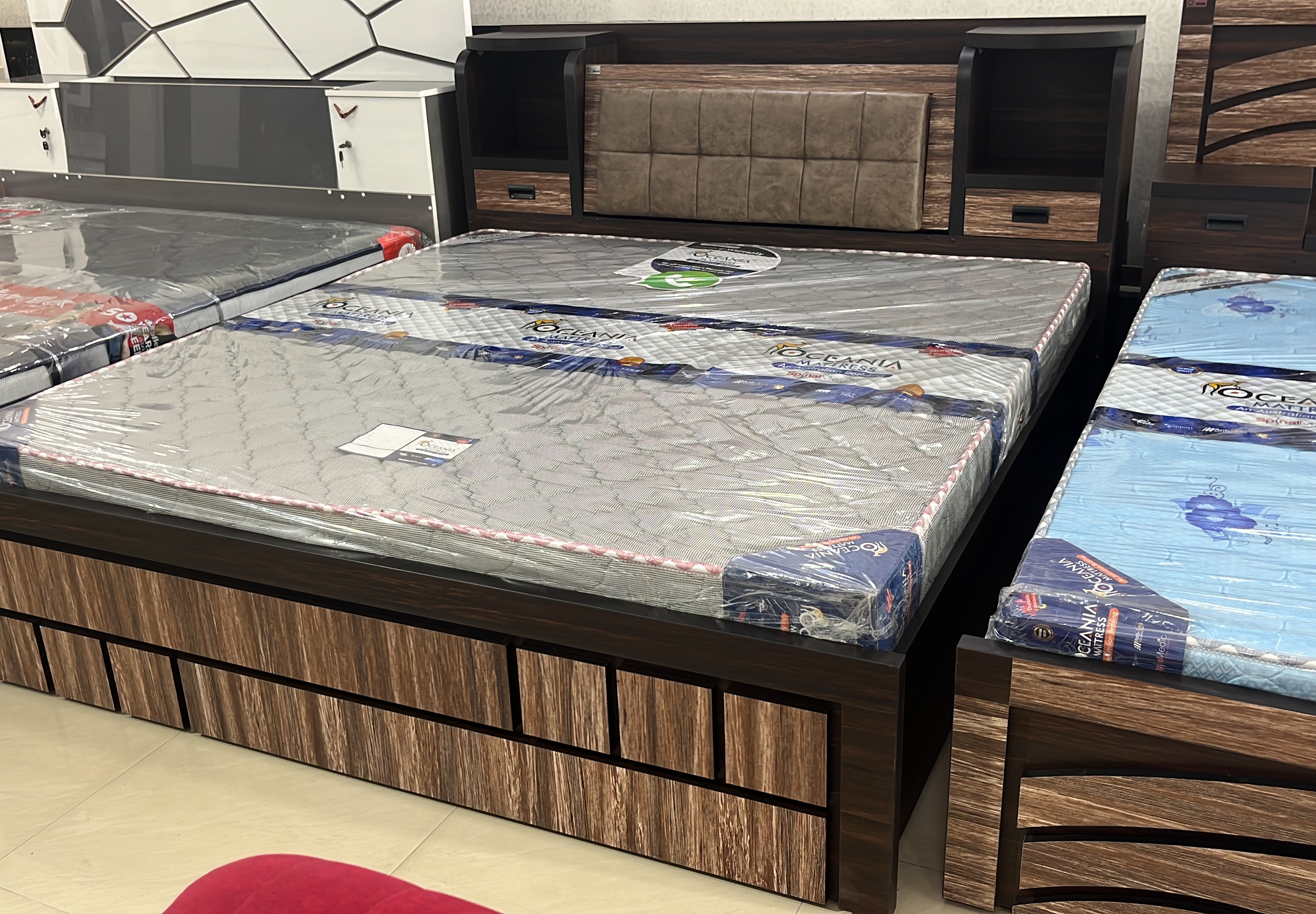 Oceania Mattress Wooden Bed view 2