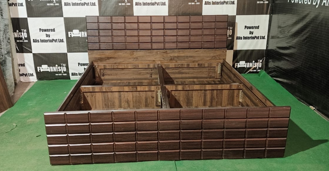 Furnisio Wooden Bed view 2