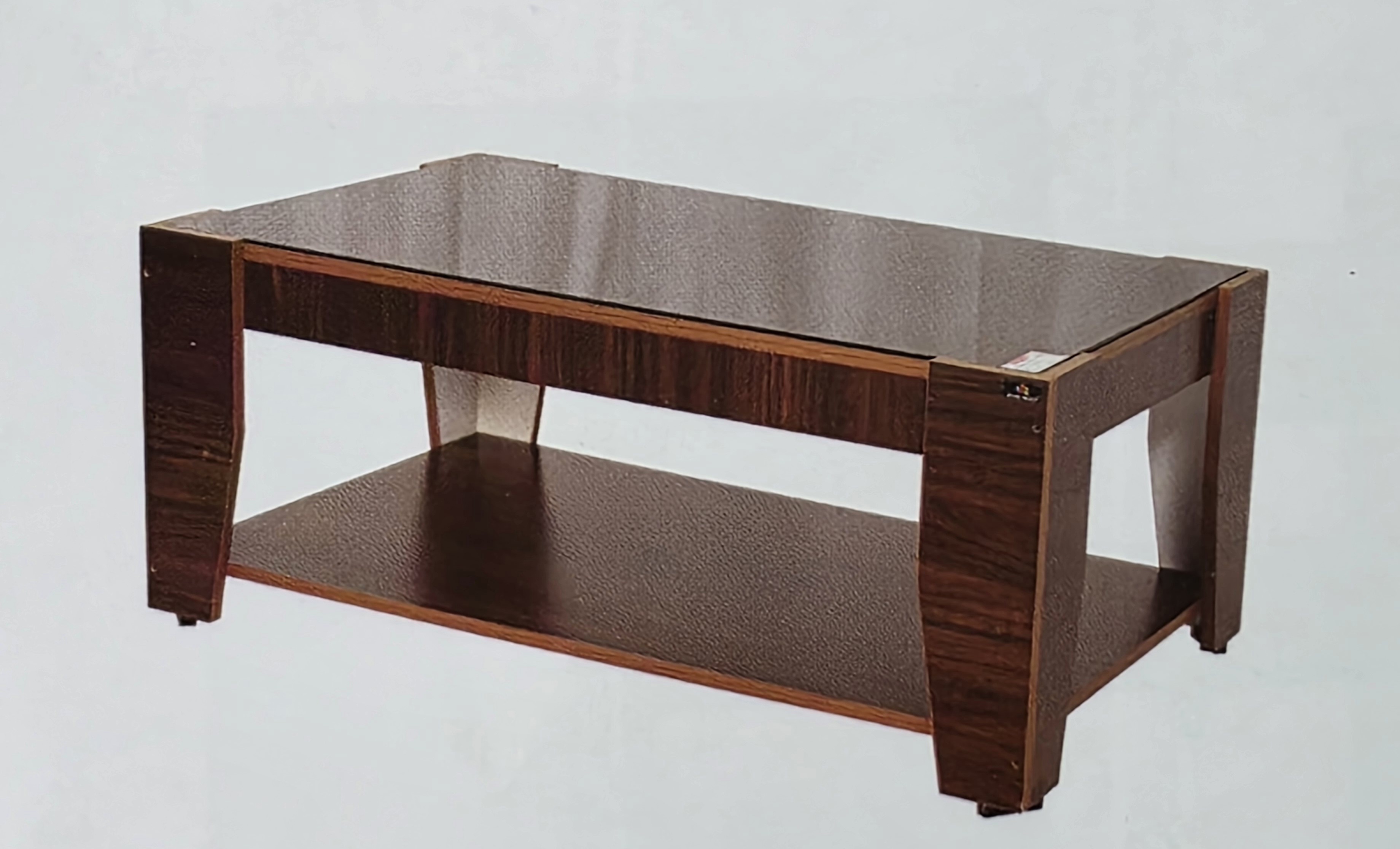 Modern Glass Top Coffee Table view 2