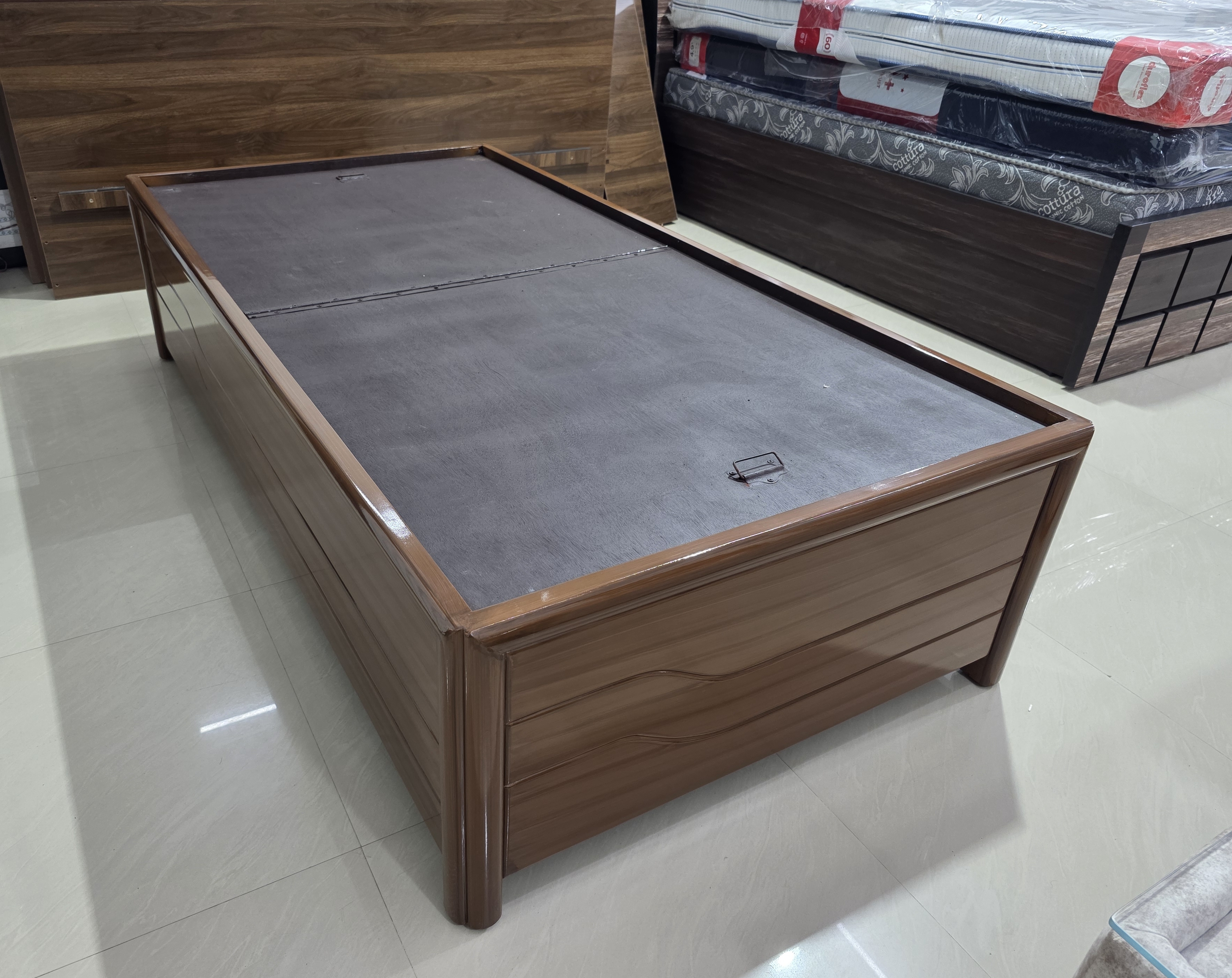 Wooden In Platform Bed view 2