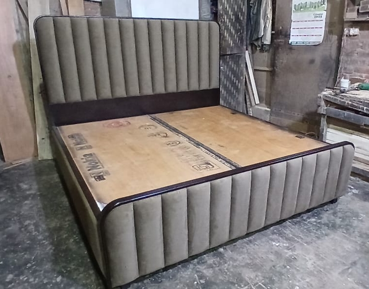 Upholstered Wooden Bed view 2