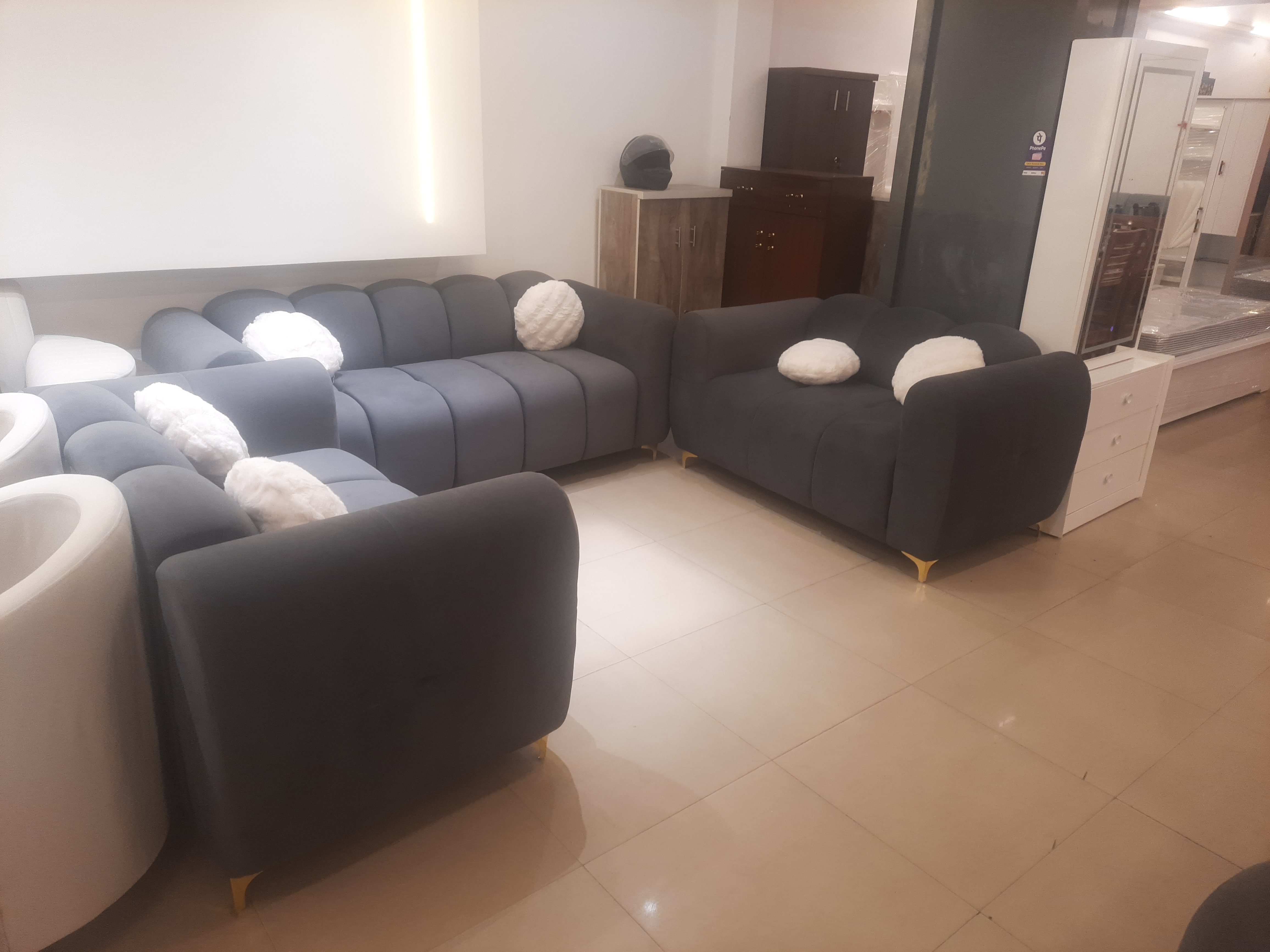 Gray Sofa Set view 2
