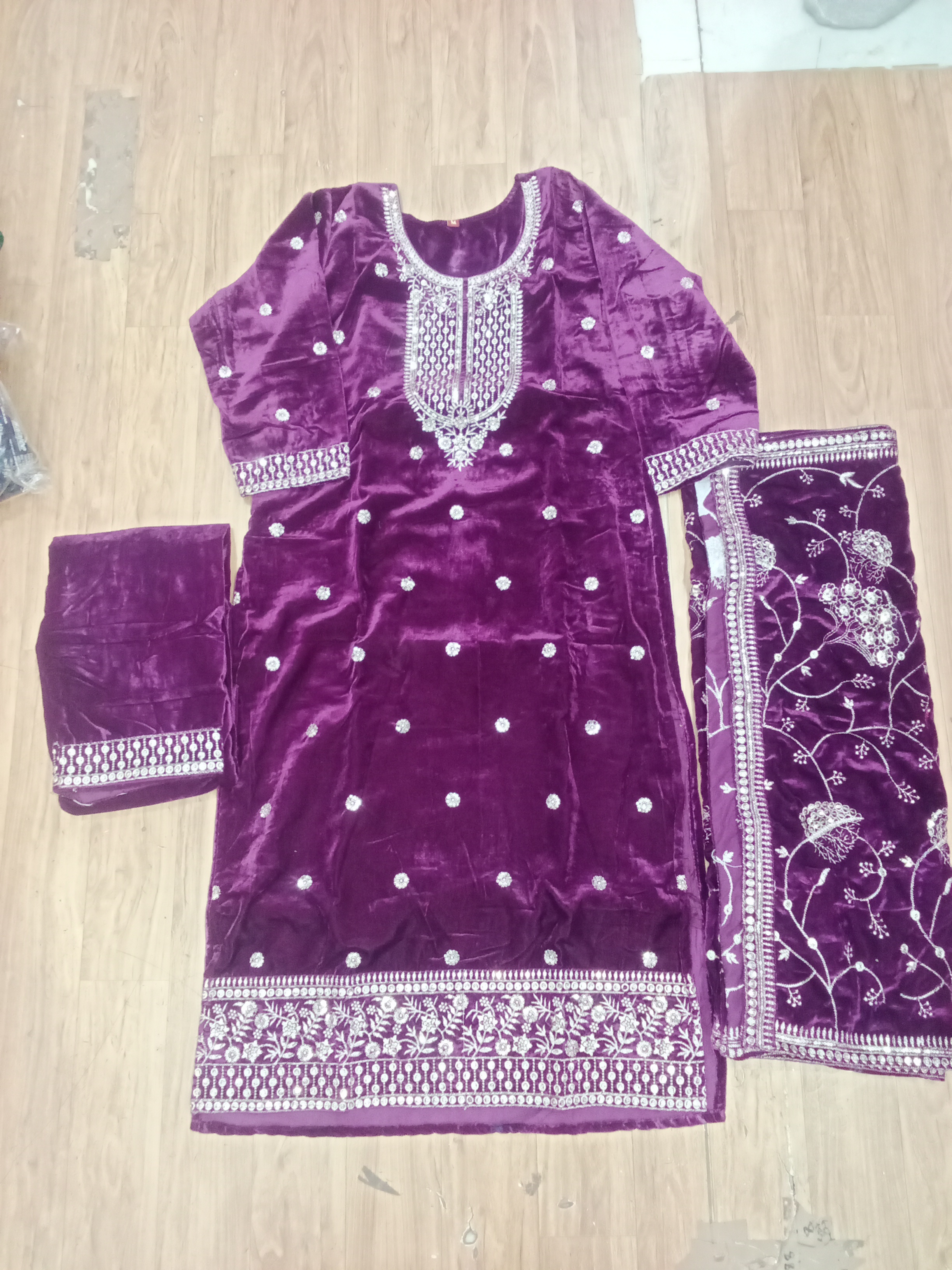 Velvet Salwar Suit view 2