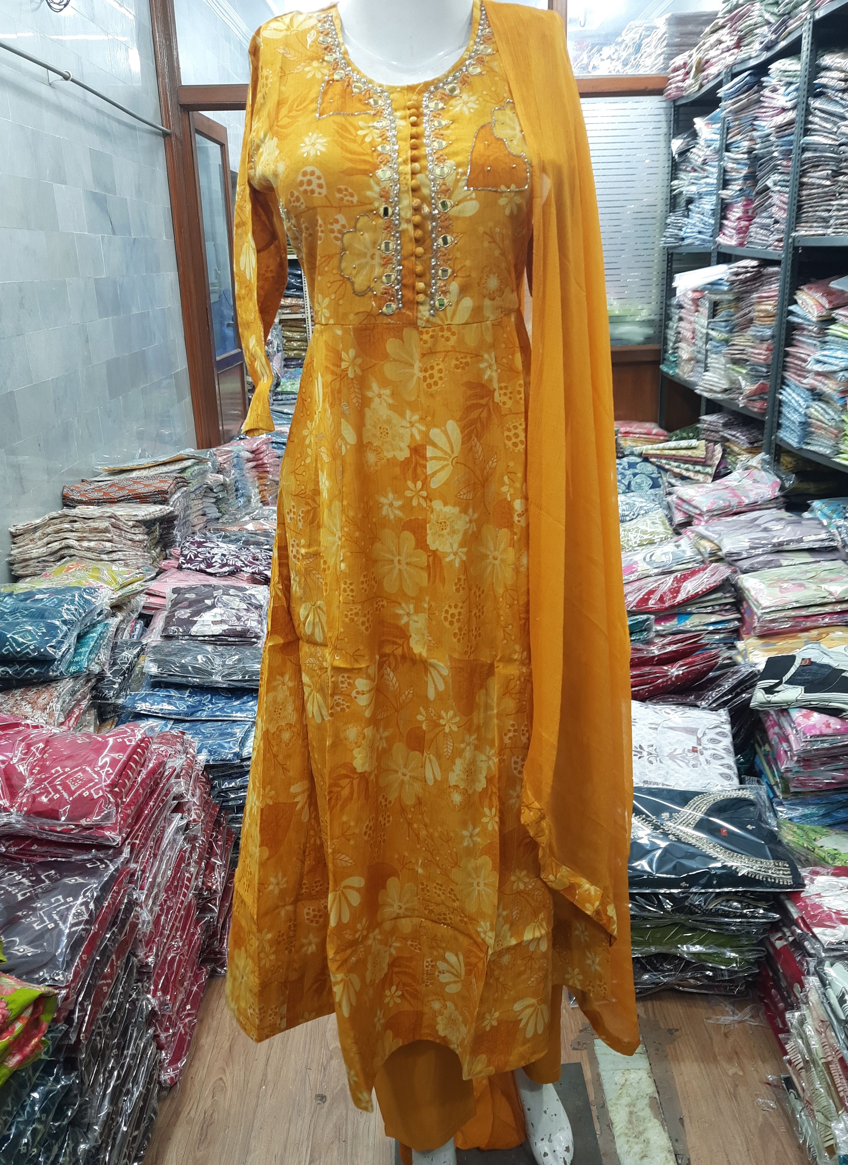 Floral Print Salwar Kameez view 2