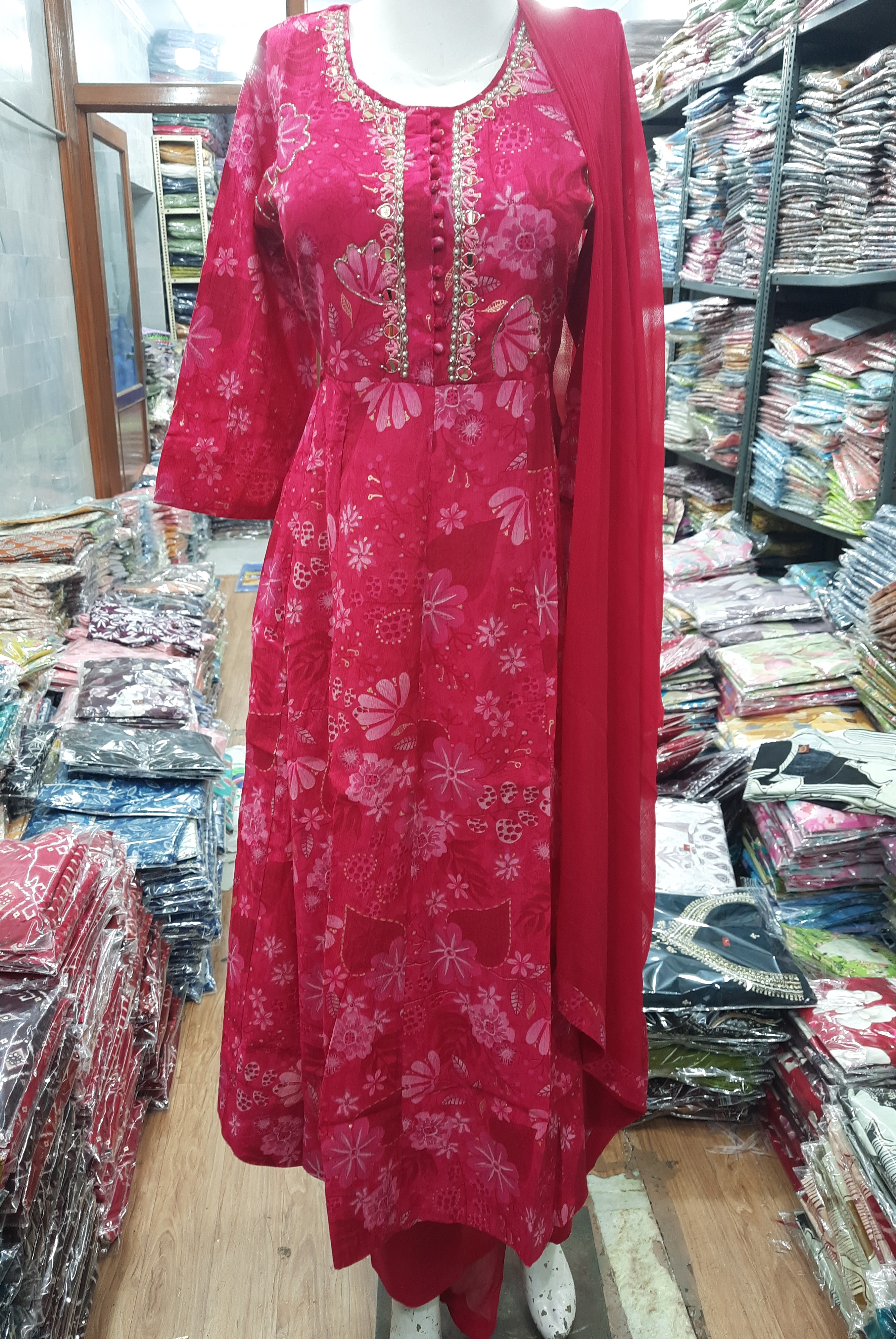 Floral Embroidered Suit view 2